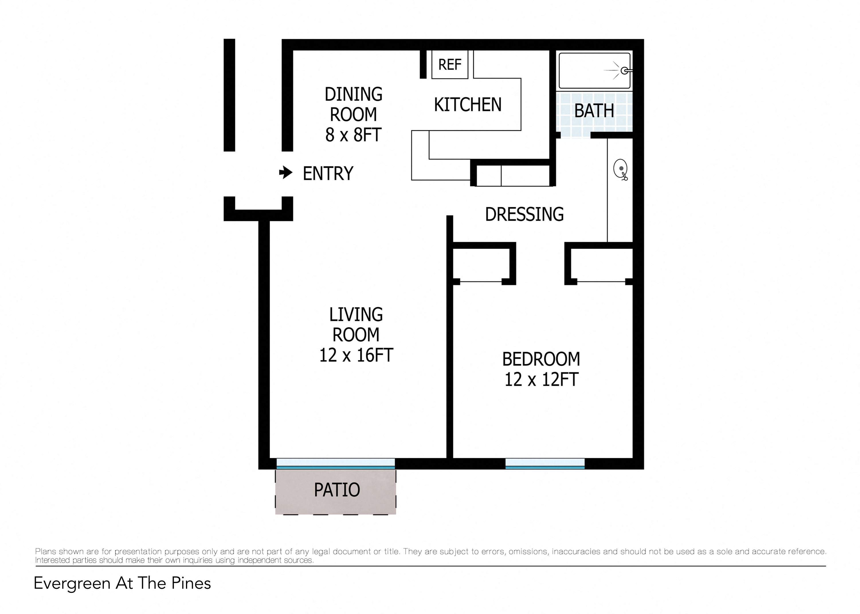1 Bedroom Floorplan 1 Bedroom Floorplan